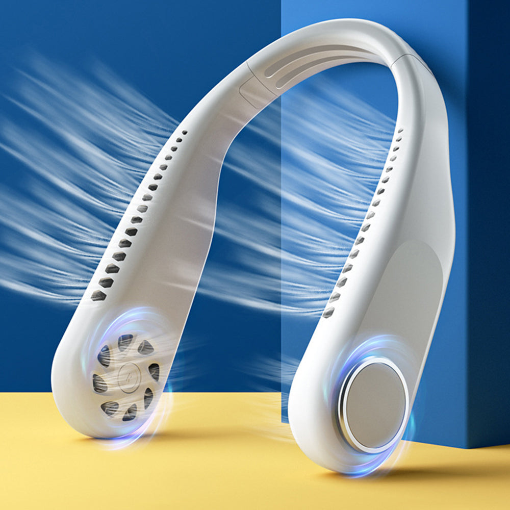 Ventilator moale pentru gât, fără lame, reîncărcabil prin USB