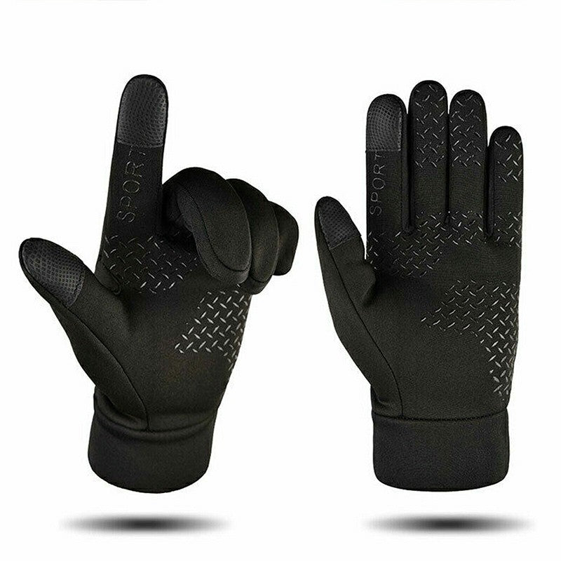 Windproof Fleece Gloves Lined Thermal Warm Touchscreen