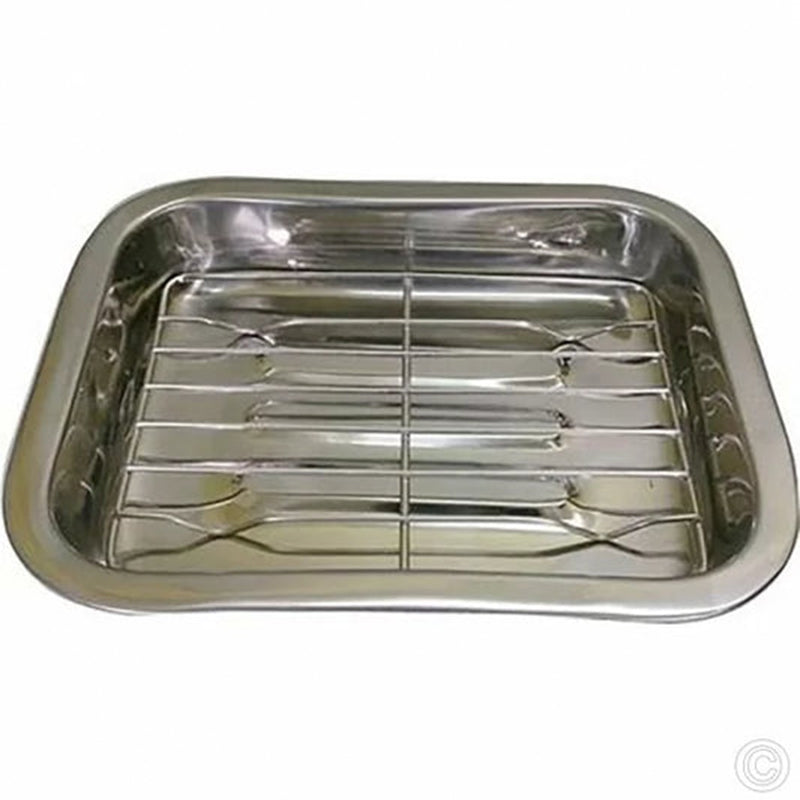 Roasting Lasagne Tray Stainless Steel Baking Handled Rack