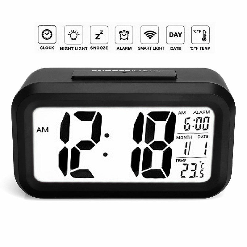 Simple Smart Silent LED Digital Alarm Clock Display