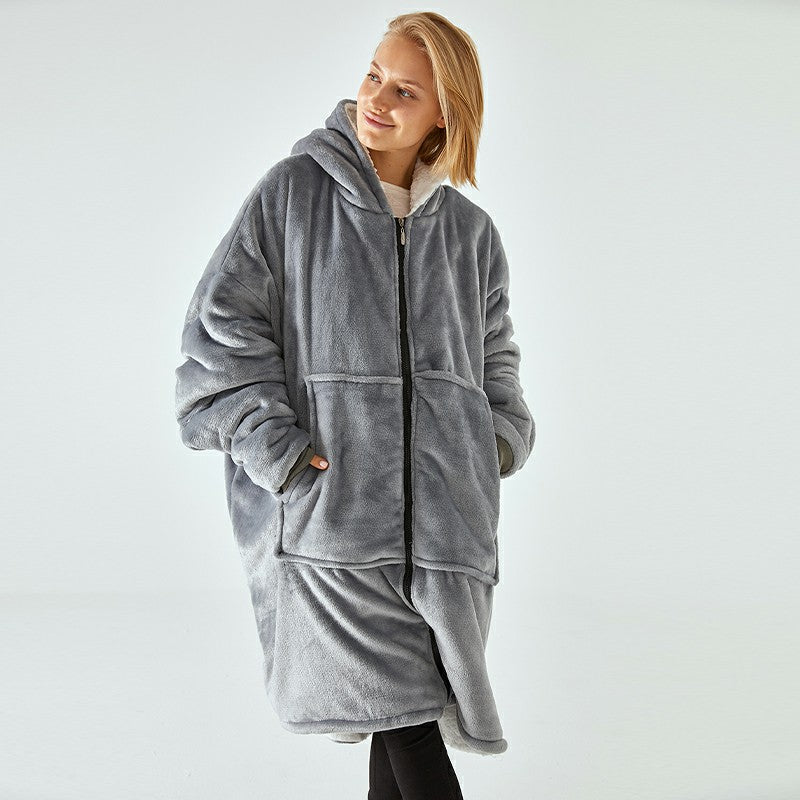 Loose Wearable Hoodie Blanket Cosy Oversized Wide Sweatshirt