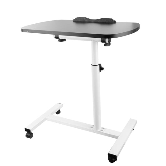 Overbed Table Adjustable Bed Tray Wheels Medical Table