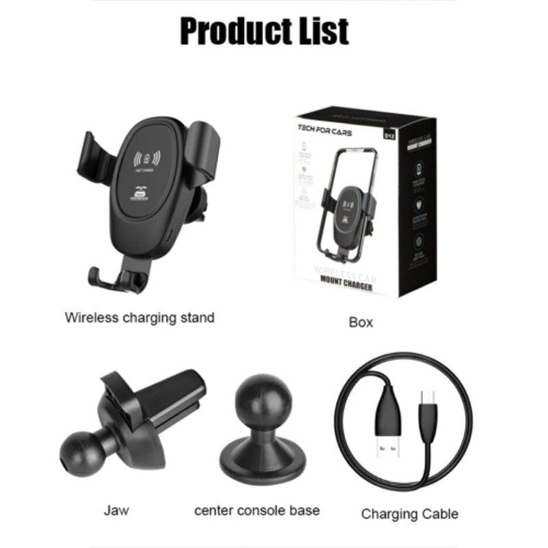 Universal Air Vent Fast Qi Wireless Car Charger Mount Holder