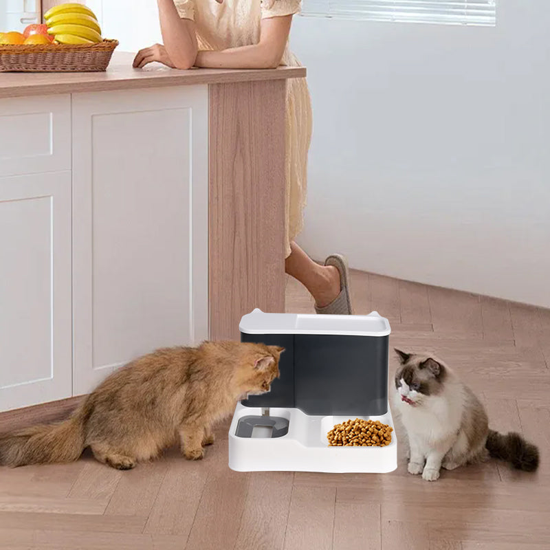 Self-Feeding Automatic Pet Food Water Dispenser Bowl